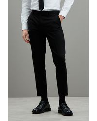Burton - Super Skinny Fit Black Tuxedo Suit Trousers - Lyst