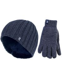 Heat Holders - Fleece Lined Thermal Hat & Glove Set For Winter - Lyst