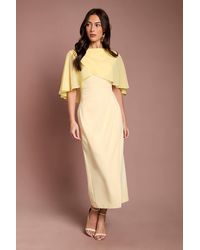 Coast - Chiffon Cape Pencil Dress - Lyst