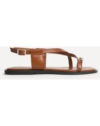Linzi - Mist Toe Ring Flat Sandals - Lyst