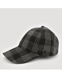 Steel & Jelly - Black And Charcoal Check Baseball Cap - Lyst