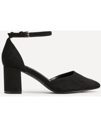 Linzi - Sydney Faux Suede Square Toe Court Heels - Lyst