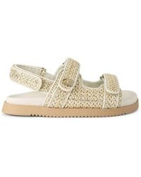 Kurt Geiger - 'Kgl Brixton Lock Sandal' Fabric Sandals - Lyst