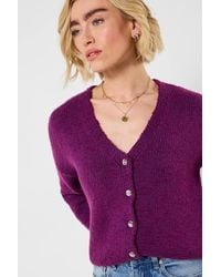 Joe Browns - Button Front Long Sleeve V-Neck Cardigan - Lyst