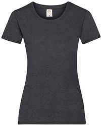 Fruit Of The Loom - Valueweight Heather Lady Fit T-Shirt - Lyst