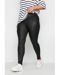 Yours - Leather Look Leggings - Lyst