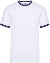 Fruit Of The Loom - Contrast Ringer T-Shirt - Lyst
