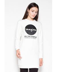 Love Lace - Cotton Long Sleeve Sweatshirt Print - Lyst