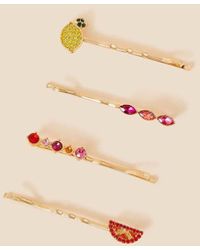 Accessorize - Fruity Hair Slides 4 Pack - Lyst