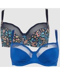 Gorgeous - Dd+ 2 Pack Harlan Floral Non Pad Bra - Lyst