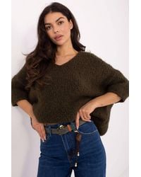 Love Lace - Viscose Long Sleeve Classic Heavyweight Jumper - Lyst