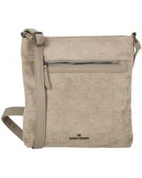 Enrico Benetti - Norah Single Handle Faux Suede Shoulder Bag - Lyst