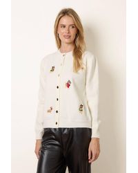 Blue Vanilla - Long Sleeve Button Up Round Neck Cardigan - Lyst