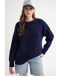MixRay - Long Sleeve Ribbed Knit Sweater - Lyst