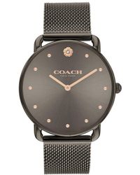 COACH - Ladies Elliot Rose Grey Ip Mesh Watch - Lyst