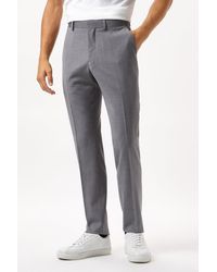 Burton - Slim Fit Grey Performance Suit Trousers - Lyst