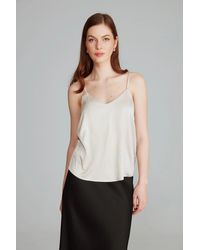 GUSTO - Satin Strappy Top - Lyst