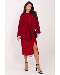 Love Lace - Embellished Occasion Jacket With Zircon Shine - Lyst