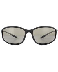 Serengeti - Wrap Matte Black Phd 2.0 Polarized Cpg Grey Sunglasses - Lyst