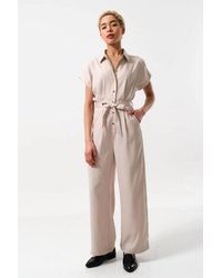 Louche - Angie Satin Back Crepe Jumpsuit - Lyst