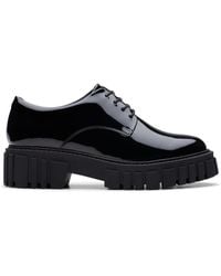 Clarks - Page Walk Patent Derby Shoes - Lyst