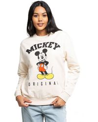 Disney - Mickey Mouse Hello Ladies Crew Sweatshirt - Lyst