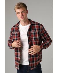 Tokyo Laundry - Checked Padded Shirt With Sherpa Lining - Lyst