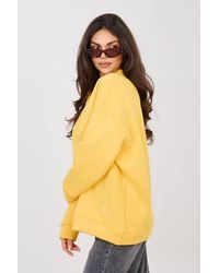 Love Lace - Cotton Long Sleeve Printed Sweatshirt With Logo - Lyst