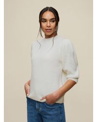 Dorothy Perkins - Cream Knitted T-shirt - Lyst