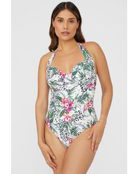 Gorgeous - Dd+ Jungle Print Underwired Swimsuit - Lyst