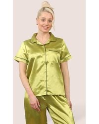 ELAINA FASHION - Satin Short Sleeve - Lyst