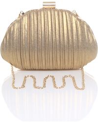 AJVANI - Evening Pleated Satin Prom Party Bag - Lyst