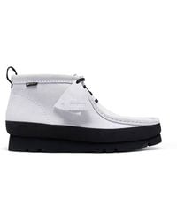 Clarks - Walla Boot Gore-Tex Ice Suede Ankle Boots, Wallabee, Lace Up - Lyst