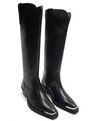 OFF THE HOOK - 'acton' Leather Knee High Biker Boots - Lyst