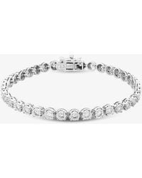 T.H.Baker - 9Ct 2.00Ct Diamond Tennis Bracelet Th0122522 - Lyst