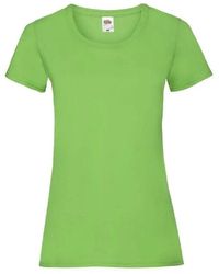 Fruit Of The Loom - Lady-Fit Valueweight Short Sleeve T-Shirt - Lyst