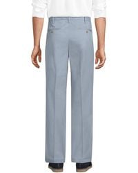 Lands' End - Non-Iron Chinos, Flat Front, Comfort Waist - Lyst