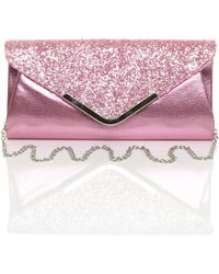 AJVANI - Glitter Envelope Evening Prom Party Clutch Shoulder Bag - Lyst