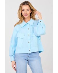 Love Lace - Long Sleeve Cotton Shirt With Pockets - Lyst