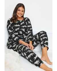 Yours - Animal Print Pyjama Set - Lyst