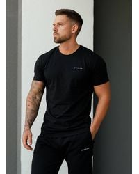 Gym King - Muscle Fit Short Sleeve Crew Neck T-Shirt Embroidered Linear Logo - Lyst