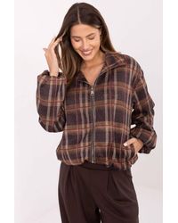 Love Lace - Animal Check Print Zip Jacket - Lyst