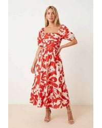 Style Cheat - Leighton Puff Sleeve Abstract Dress - Lyst
