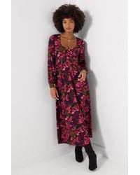 Joe Browns - Lovely Lily Print Long Sleeve Jersey Midi Dress - Lyst
