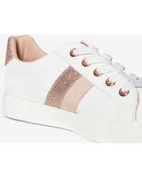 Dorothy Perkins - Wide Fit White Improve Trainers - Lyst