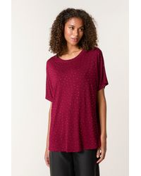 Blue Vanilla - Short Sleeve Round Neck Top - Lyst