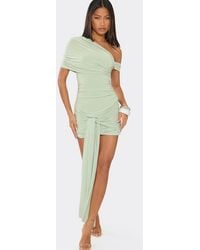 EGO - Strappy Drape Slinky Mini Dress - Lyst