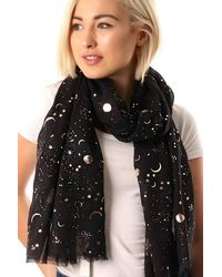 SARTA - Star & Moon Lightweight Foil Scarf - Lyst