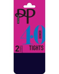 Pretty Polly - Everyday Opaques 40 Denier Tights 2 Pair Pack - Lyst