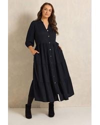 Evans - Tiered Maxi Dress - Lyst
